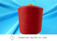 Rouge élevé de rétrécissement teint par 100% de fils de polyesters de ténacité bas pour le fil de couture