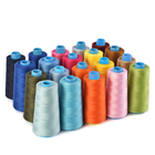 Fil de couture coloré multi tourné par Vierge 100%, fil tourné par noyau de tissage de tricotage de polyester