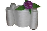 Fils de polyester à 100% en blanc brut pour la couture, le tricot et le tissage