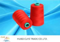 Longévité tournée de supérieur de rétrécissement de fil de couture de polyester du rouge 100 de haute résistance basse 