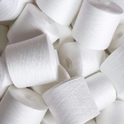 Le polyester blanc Yarn150/48 de DTY, polyester blanc cru teint a donné au fil une consistance rugueuse