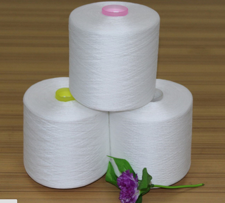 Fils AAA de qualité 30/2 40/2 50/2 60/2 Fil de polyester étiré blanc brut