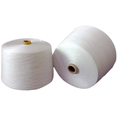 20/2 30/2 40/2 100% de polyester à noyau en fils de spatule, blanc brut, polyester à noyau complet