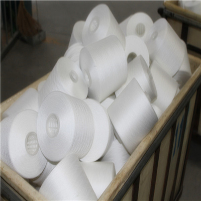 40s/2 100% fils de polyester à base de fils de polyester industriel blanc brut