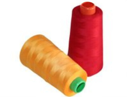 Couleurs du lot de stock 100% fil de couture en polyester 3000 Yards/Cone