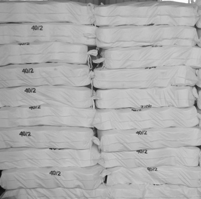 20/2 40/2 Blanc brut 100% polyester à l'anneau de fils à l'orientation S/Z