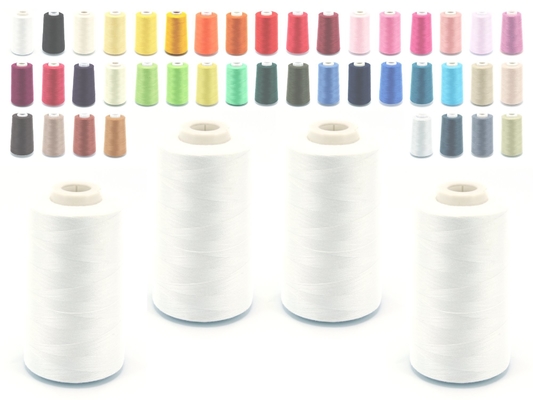 Livraison rapide 40/3 Fil de couture en polyester en vrac