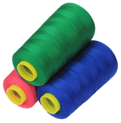 Couleurs personnalisées 45/2 Fil de couture en polyester à haute ténacité et emballage normal