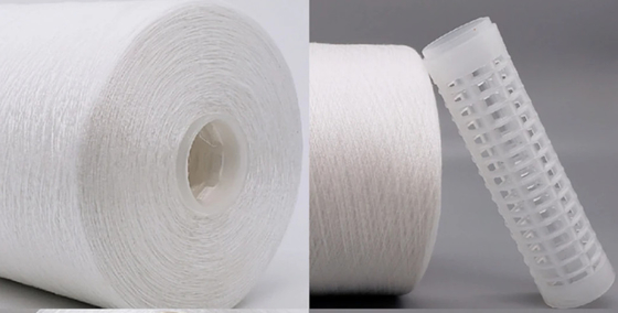 20/2, 20/3, 40/2 40/3 Blanc brut 100% polyester à l'anneau, fil de spatule pour la teinture