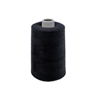 Fabrique en gros 5000 Yards Fil de couture en polyester noir Fil pour la couture