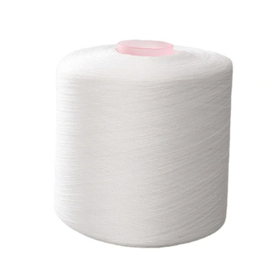 60/3 polyester 100% cru de Vierge de blanc a tourné le fil avec le tube de teinture, 1.25kg/cône