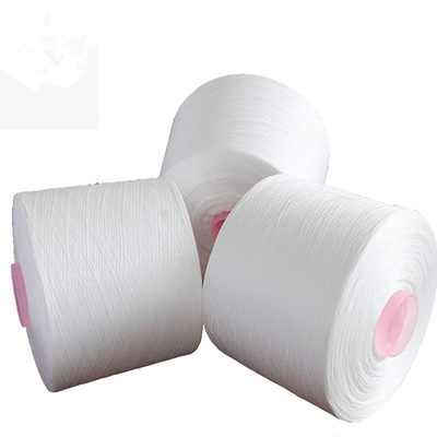 60/3 polyester 100% cru de Vierge de blanc a tourné le fil avec le tube de teinture, 1.25kg/cône