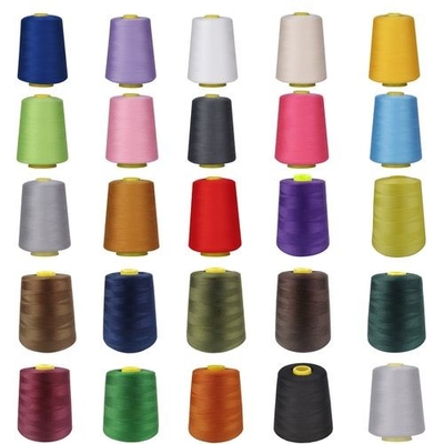 Fil de polyester 202 302 402 100 Fil de couture de polyester en spatule