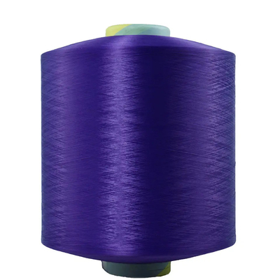 Couleurs Noir Blanc Bleu Rouge Brun 100% Fil de polyester Dty Fil texturé de polyester