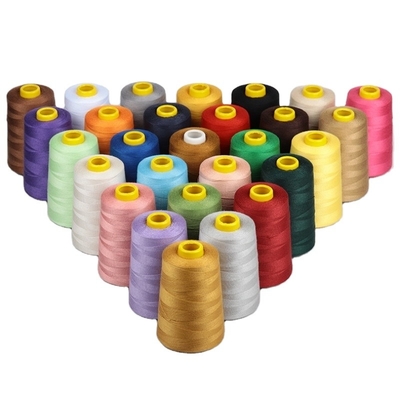 402 Fil de couture en polyester étiré Option polyester multicolore Fil pour robe en tissu