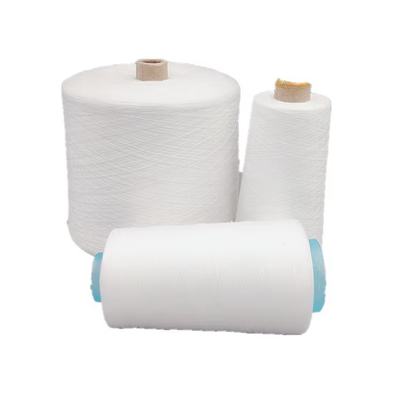 100 fils de polyester à l'état brut, à tricoter en blanc