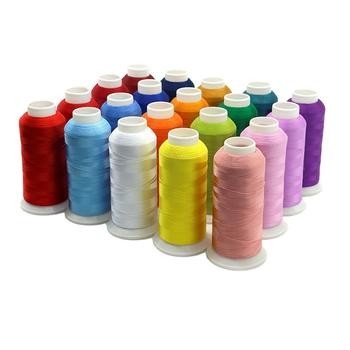 Fil de couture teint en couleur Polyester 402 Fil de couture en stock