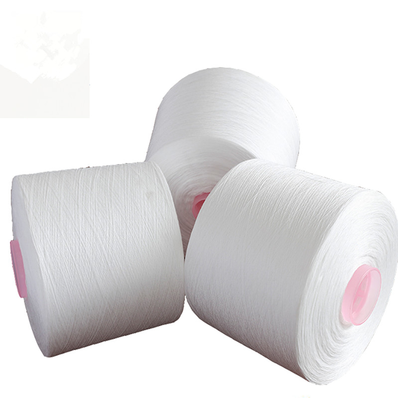 20/2 40/2 Blanc brut 100% polyester à l'anneau de fils à l'orientation S/Z