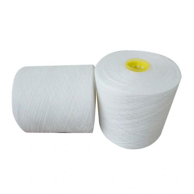 40/2, 50/2, 60/2 Fil de polyester à base simple en fils d'épingles, fil de tissage en polyester moins de boutons cassés