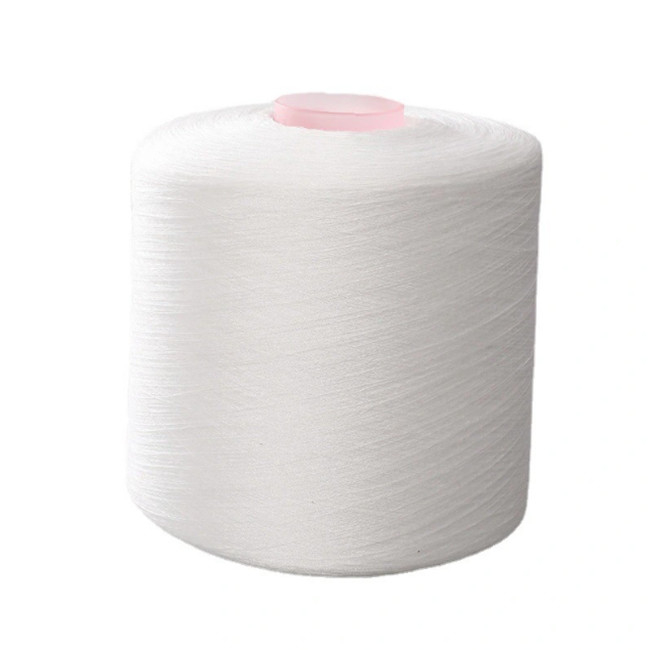 Z Fil de polyester en spatule 60 / 2 avec tube de teinture faible rétrécissement pour la couture